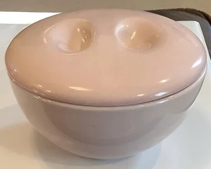 Russel Wright Irokesen 5,25" lässig rosa bedeckt Suppenschüssel mit versenktem Deckel (149ia - Bild 1 von 5