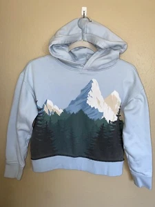 GAP Kids Blue Mountain Hoodie Sweatshirt Size Medium Outdoor Long SLeeve - Picture 1 of 6