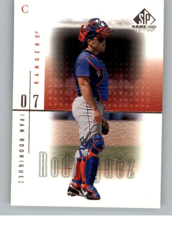 2001 SP Game Used Edition #17 Ivan Rodriguez (ref 139928) - Image 1 of 2