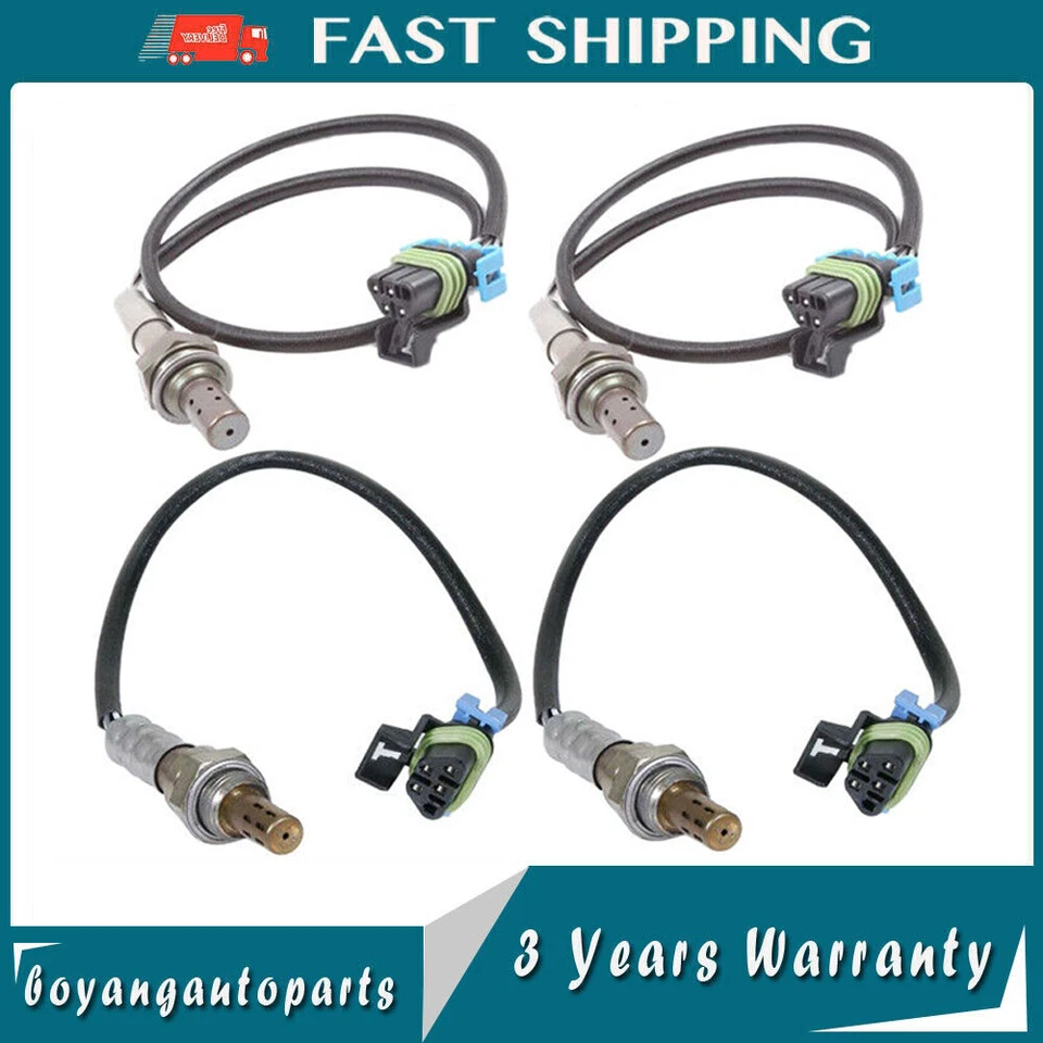 4x Sensor de oxígeno aguas arriba+aguas abajo para 08-14 Chevy Express&GMC Savana 1500 2500 3500 Foto 1 de 4