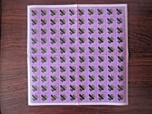 100 SELLOS 1971 FÓSILES Y MINERALES MOZAMBIQUE HOJA COMPLETA - Imagen 1 de 1