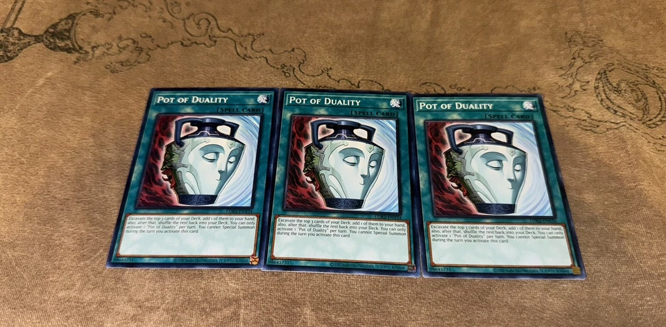 YUGIOH Pot of Duality 3X Common LEDD-ENA26 SDHS-EN034 LDK2 LEGENDARY DECKS 2 - Image 1 of 1