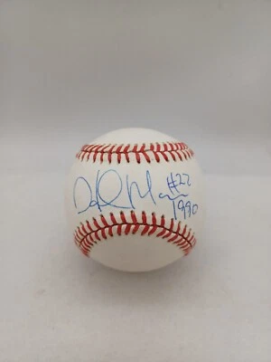 Hal Morris Autographed Baseball Cincinnati Reds 1990s - Image 1 of 4