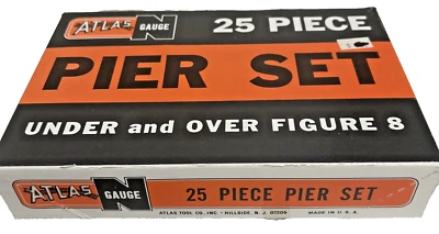 Atlas N Scale # 2541 Pier Set 25 pieces  in Box - Image 1 of 4