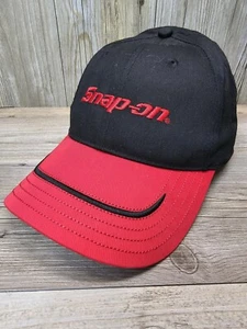 Snap On Black Red Adjustable K-Products Tools Garage Man Hat Strapback - Picture 1 of 3