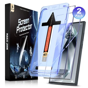 2Pack MAGIC JOHN For Samsung Galaxy S24 Ultra Tempered Glass Screen Protector - Picture 1 of 20