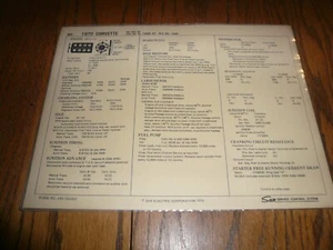 1970 Chevrolet Corvette Sun Service System Chart 454 460 PS - Form 690-700-065 - Bild 1 von 2