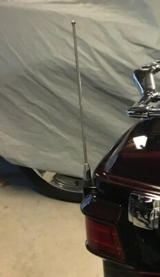 Mástil de antena de acero inoxidable AM/FM/XM/CB de 9 pulgadas para Harley-Davidson nuevo Foto 1 de 4