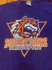 Bridgeport Sound Tigers AHL Blue Shirt Size XL New York Islanders Affiliate