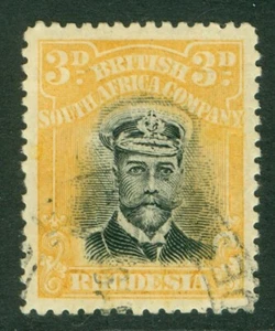 SG 222 Rhodesia 3d negro y amarillo. CAT usado muy fino 15€ - Imagen 1 de 1