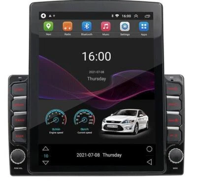 Radio 9.7" Stereo Player WiFi For Android Car FM 2Din Android 9.1 GPS Navi FM - Image 1 of 4