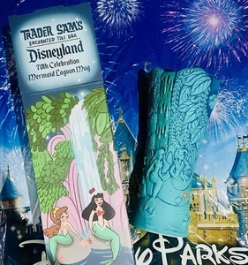 Disneyland 70th Anniversary Mermaid Lagoon Tiki Mug Trader Sam’s Enchanted Bar - Picture 1 of 2