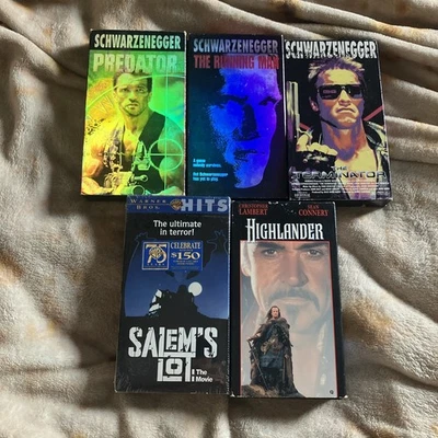 vhs sci fi horror lot Predator Terminator Running Man Highlander Salems Lot Foto 1 de 3