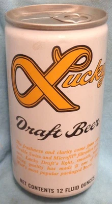Lucky Draft by General - Beer Can - Pull Tab - 12 Ounce @1977 - Image 1 of 4