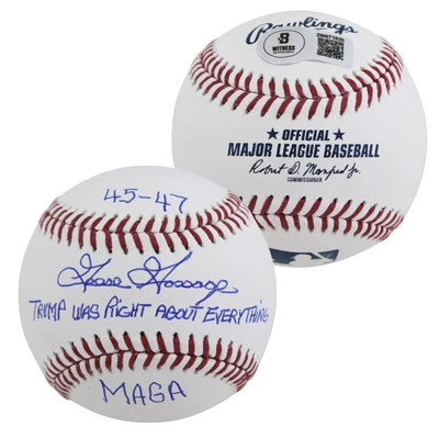 Yankees Goose Gossage "MAGA 3x Insc" Authentic Signed Oml Baseball BAS Witnessed - Image 1 of 3