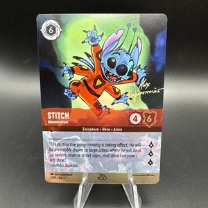 Stitch Abomination 2023 Disney Lorcana 21/P1 Foil Disney100 Promo - Picture 1 of 2