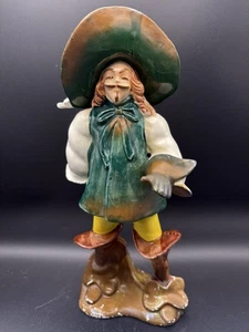 "Estatuilla pirata de porcelana vintage Kreiss & Co Bucaneer Swashbuckler 10"" de alto" - Imagen 1 de 10