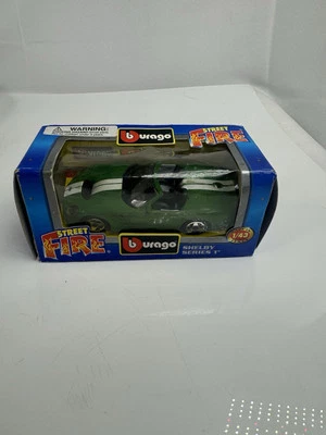CARRO DIECAST SHELBY SERIE 1 (Verde) BURAGO STREET FIRE 1:43 - ITALIA NUEVO EN CAJA Foto 1 de 4