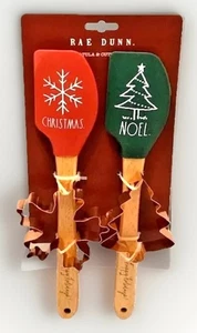 Christmas Cookies Gift Set Bake Snowflake Tree Spatula Lodge Kitsch Rae Dunn - Picture 1 of 14