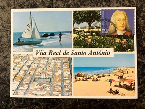 Portugal 1999 - Vila Real Sto António Postcard, Pombal Marquis stamp fdc Faro - Picture 1 of 1