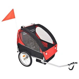 Bike Trailer Cargo Bike Wagon Bicycle Trailer Jogger Stroller 30 kg vidaXL - Picture 1 of 21