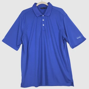 Walter Hagen Golf Polo Camicia Uomo XL Blu Essentials Manica Corta Casual Usato in Ottime Condizioni - Foto 1 di 10