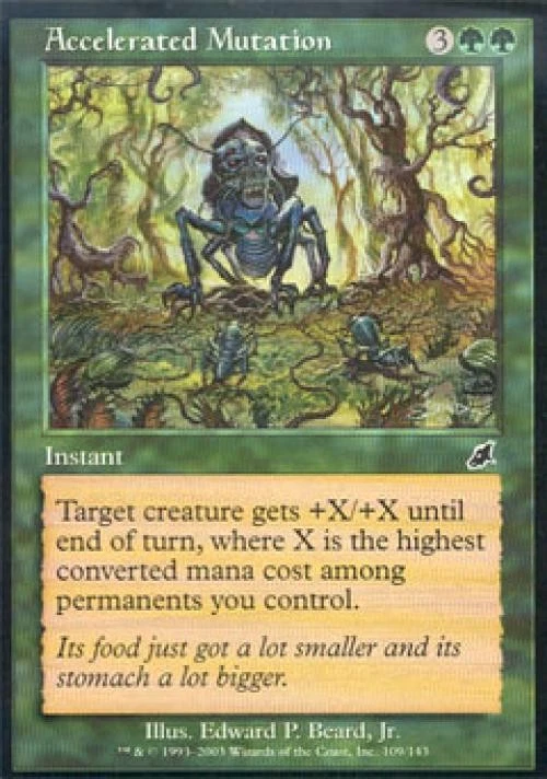 Accelerated Mutation -Foil Medium Play MTG Scourge - Image 1 of 1