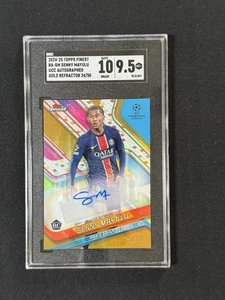 Camiseta Senny Mayulu 2024/25 Topps Finest Gold Auto SGC 9.5/10 #BA-SM 24/50 Nº - Imagen 1 de 2