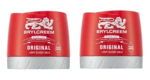 2 (Two) Brylcreem Original Light Glossy Hold Standard Hair Cream 150ml - Picture 1 of 3