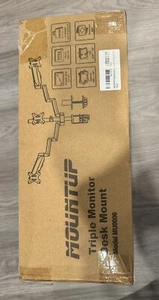 MOUNTUP Triple Monitor Desk Mount Model MU0006 Up To 27" Screens - Picture 1 of 2
