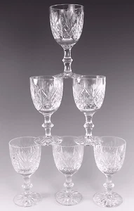 Cristal de Edimburgo - Corte IONA - Vaso de vino - 5 1/4" - Juego de 6 - Imagen 1 de 2