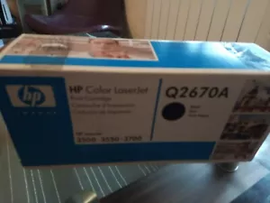 HP Color LaserJet Black/Noir Print Cartridge - Q2670A NEW & SEALED - Picture 1 of 6