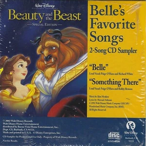 Disney's Beauty And The Beast Belle's Favorite Songs 2 Song CD Sampler Promo - Picture 1 of 2