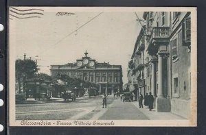 Cartolina Alessandria Piazza Vittorio Emanuele ANIMATA AF983 - Picture 1 of 1