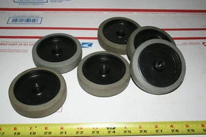 6 New Robot wheels 4" Medium-traction, 3/8" bore for use w/drill motors ROV mk3 - Picture 1 of 4