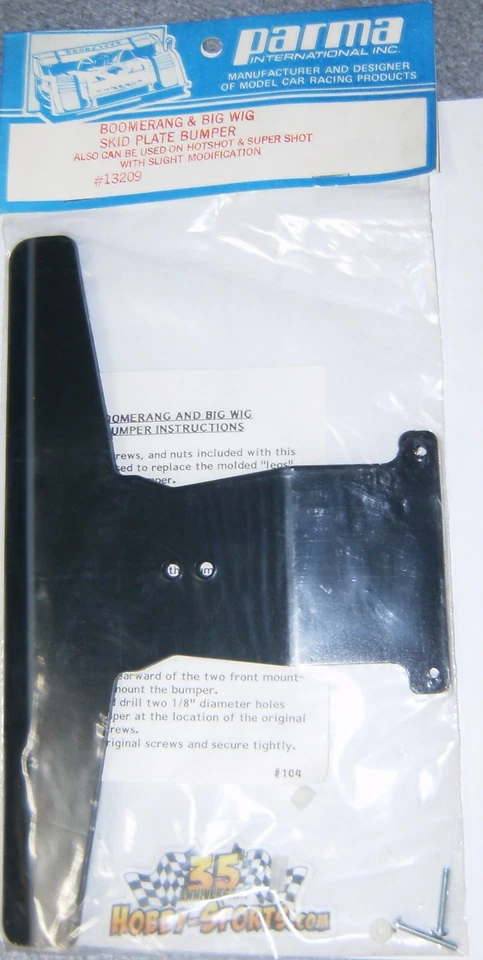 Parma Skid Plate Bumper For Tamiya Boomerang Big Wig Hotshot Supershot 13209 - Image 1 of 1