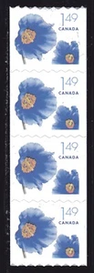 2006 Canada SC# 2131 Himalayan Blue Poppy - Coil Strip of 4 Lot# C258 M-NH - Picture 1 of 1