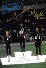 tommie smith john carlos pose for the olympic ceremony DOUBLE signed 12x8 photo 