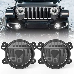 4" LED Fog Lights Compatible for Jeep Wrangler JL 2018 2019 2020 2021 2022 Rubic - Foto 1 di 7