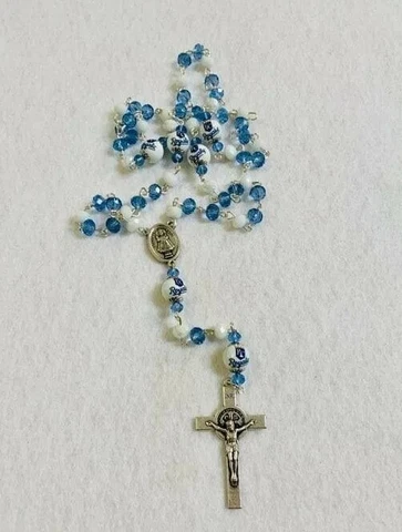 KANSAS CITY ROYALS ROSARY NECKLACE GLASS BEAD ORNAMENT JEWELRY BASEBALL MLB Cover