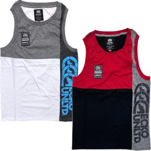 Ecko Unltd Men's Tank Top Marled Colorblock Panel Stitched Sleeveless T-Shirt - Picture 1 of 5
