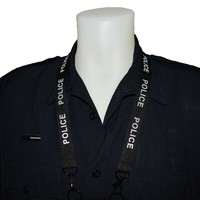 Reflective Police Double Hook Lanyard Neck Chain Replacement Safety Snap