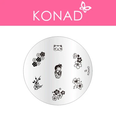 Original KONAD ® Stamping Nailart Design Schablone Image Plate - S9 - Bild 1 von 2
