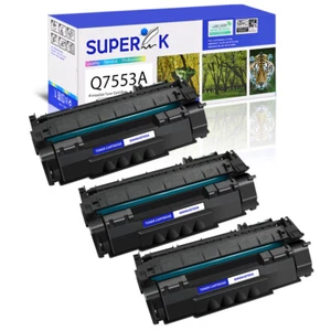 3PK Q7553A Black Toner Cartridge For HP 53A LaserJet M2727 M2727nf M2727nfs MFP - Afbeelding 1 van 24