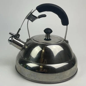 Willow and Everett Whistling Tea Pot Tea Kettle W&E Stainless Steel - Picture 1 of 10