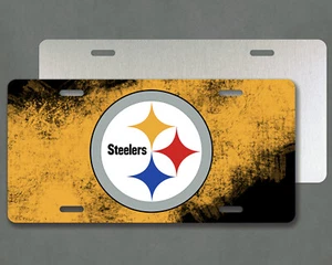 Pittsburgh Steelers License Plate | Aluminum UV Treated | Graphic Plate - Picture 1 of 3