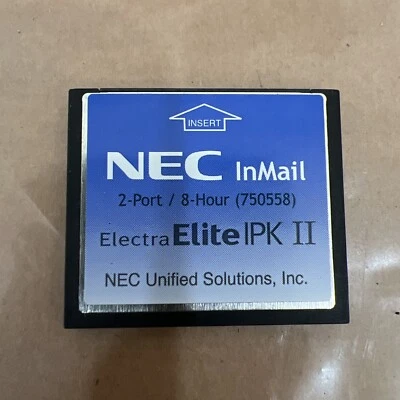 NEC 750558 Electra Elite IPK II 2-Port/8-Hour InMail Voicemail Card Refurbished - Image 1 of 2