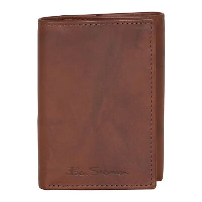 Carteira tripla masculina Ben Sherman 'Manchester' carteira 3 dobras (castanho) $60 - Imagem 1 de 2