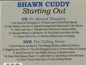SHAWN CUDDY Brand New CD/DVD set "STARTING OUT" Irish Country NEW RELEASE - Picture 1 of 2