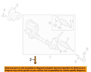 FORD OEM Steering Gear-Mount Bolt W716491S439